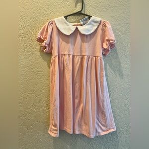 Pink Dress with White Collar